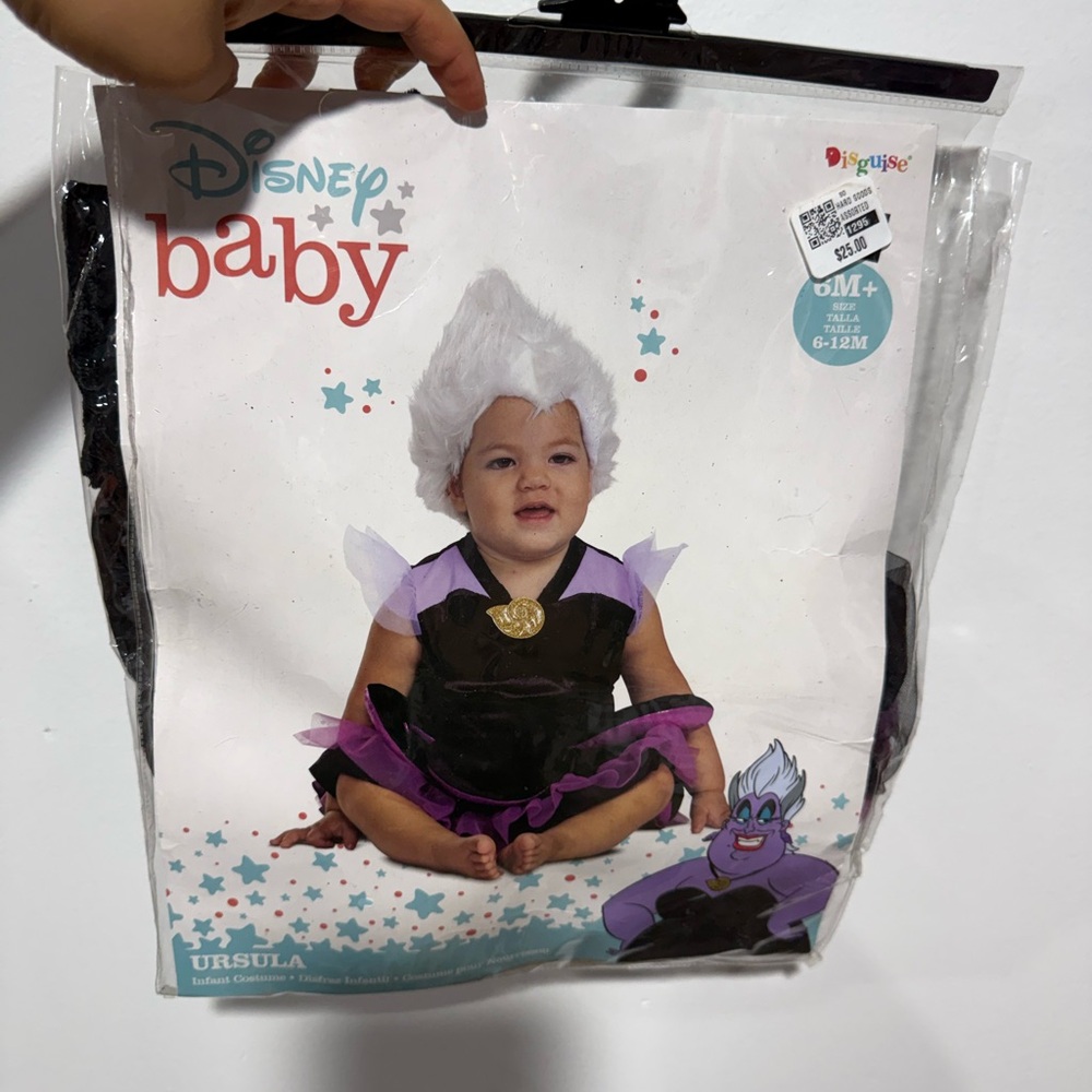 Disney Baby Ursula Costume 6m +